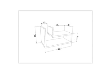 Jarlech Natbord 45 cm - Eg - Møbler - Borde - Aflastningsbord - Sengebord