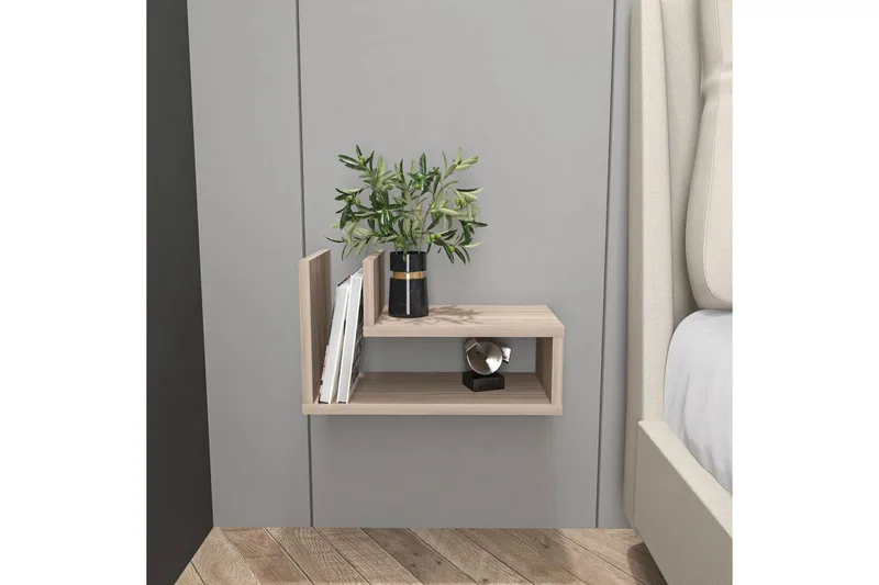 Jarlech Natbord 45 cm - Rød - Møbler - Borde - Aflastningsbord - Sengebord