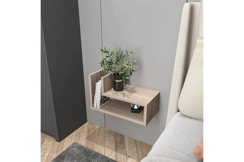 Jarlech Natbord 45 cm - Rød - Møbler - Borde - Aflastningsbord - Sengebord