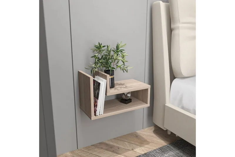 Jarlech Natbord 45 cm - Rød - Møbler - Borde - Aflastningsbord - Sengebord