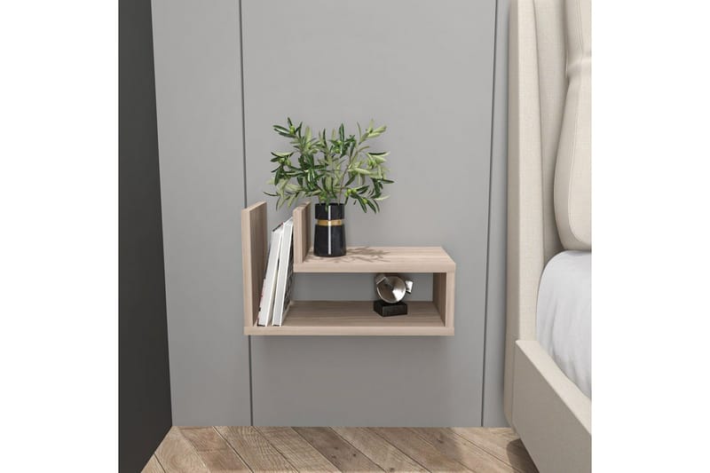 Jarlech Natbord 45 cm - Rød - Møbler - Borde - Aflastningsbord - Sengebord