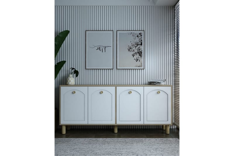 Jasvindir Konsolbord 180 cm - Brun/Hvid - Møbler - Borde - Aflastningsbord - Entrébord