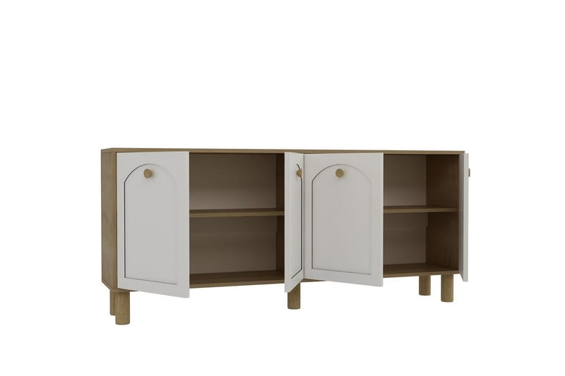 Jasvindir Konsolbord 180 cm - Brun/Hvid - Møbler - Borde - Aflastningsbord - Entrébord
