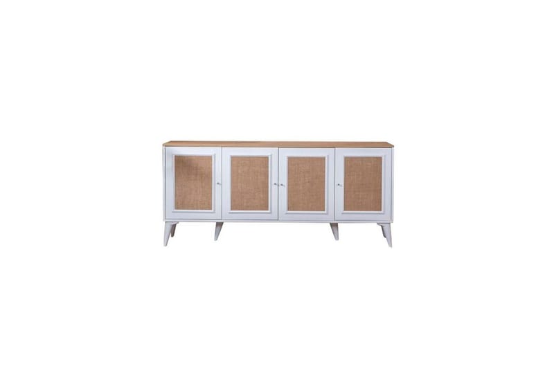 Jatinder Konsolbord 80 cm - Mellemfarvet træ/Hvid - Møbler - Borde - Aflastningsbord - Entrébord