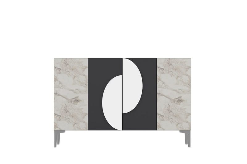 Jorel Konsolbord 120 cm - Antracit/Sølv - Møbler - Borde - Aflastningsbord - Entrébord