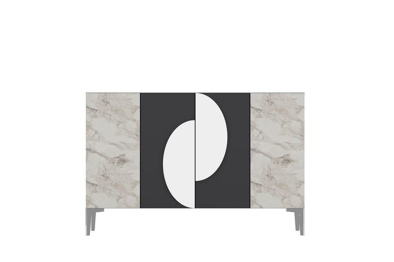 Jorel Konsolbord 120 cm, Antracit/Sølv