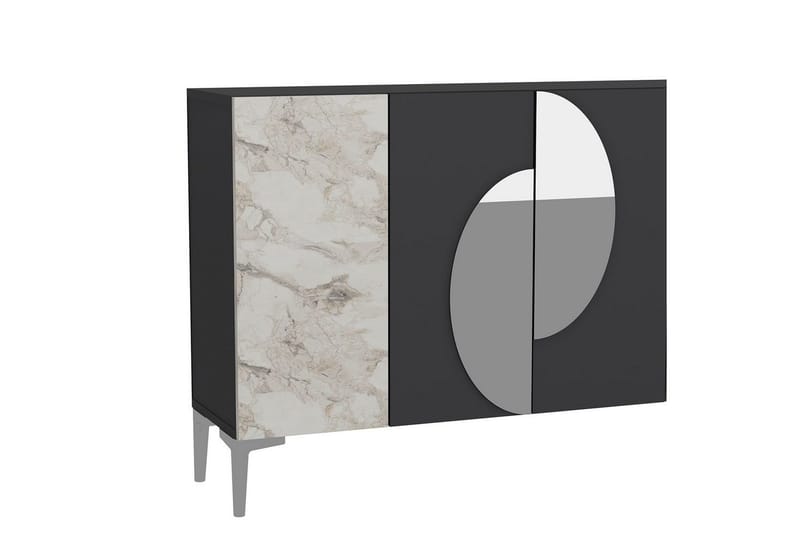 Jorel Konsolbord 120 cm - Antracit/Sølv - Møbler - Borde - Aflastningsbord - Entrébord