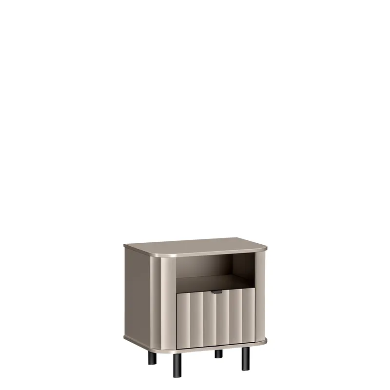 Joriel Sengebord 59 cm, Beige|sort