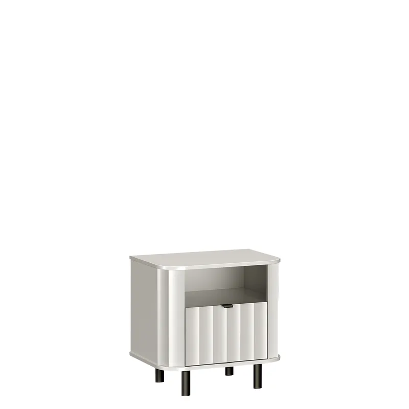 Joriel Sengebord 59 cm, Hvid|sort