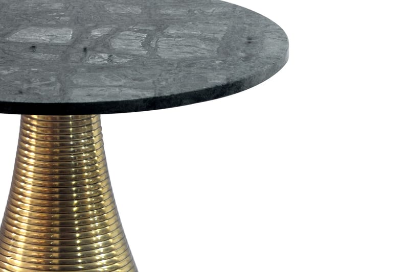 Junara Sidebord 40 cm - Mørkegrøn og guld - Møbler - Borde - Aflastningsbord - Lampebord