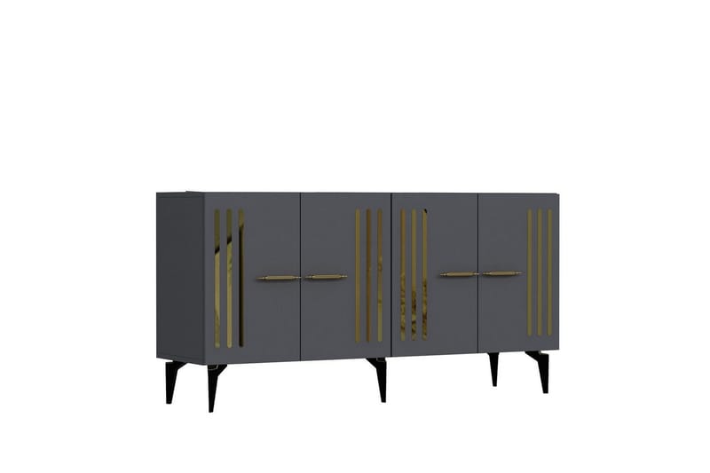 Junes Konsolbord 150 cm - Guld/Antracit - Møbler - Borde - Aflastningsbord - Entrébord
