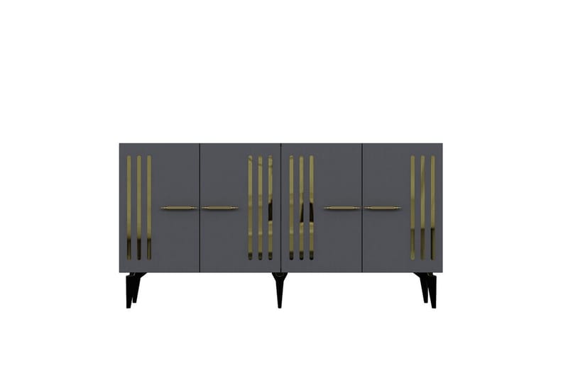 Junes Konsolbord 150 cm - Guld/Antracit - Møbler - Borde - Aflastningsbord - Entrébord