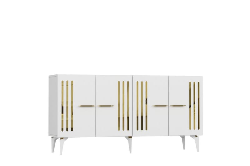 Junes Konsolbord 150 cm - Guld/Hvid - Møbler - Borde - Aflastningsbord - Entrébord