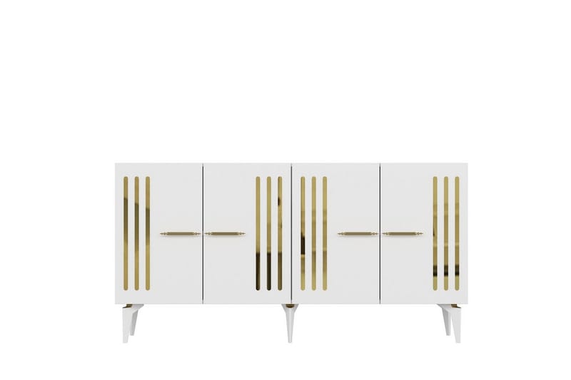 Junes Konsolbord 150 cm - Guld/Hvid - Møbler - Borde - Aflastningsbord - Entrébord