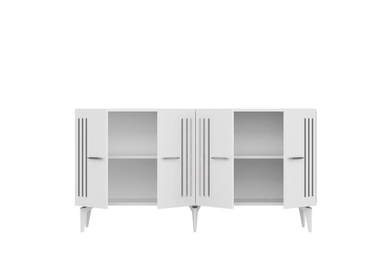 Junes Konsolbord 150 cm - Hvid/Sølv - Møbler - Borde - Aflastningsbord - Entrébord