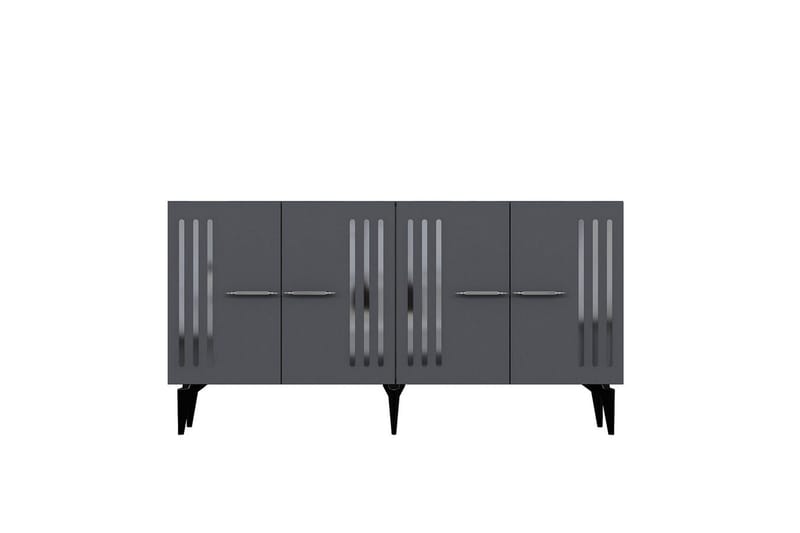 Junes Konsolbord 150 cm - Sølv/Antracit - Møbler - Borde - Aflastningsbord - Entrébord