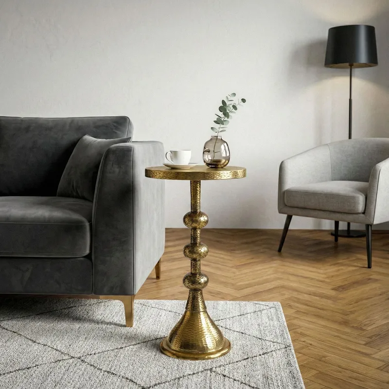 Junora Sidebord 30 cm Industriel stil - Antikguld - Møbler - Borde - Aflastningsbord - Konsolbord & sidebord