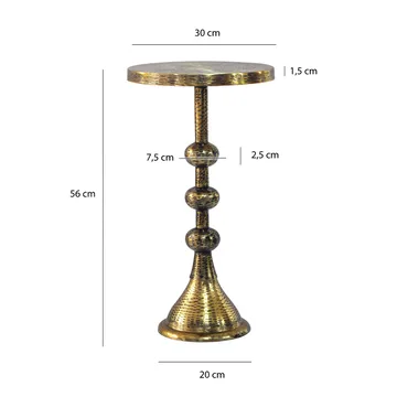 Junora Sidebord 30 cm Industriel stil - Antikguld - Møbler - Borde - Aflastningsbord - Konsolbord & sidebord