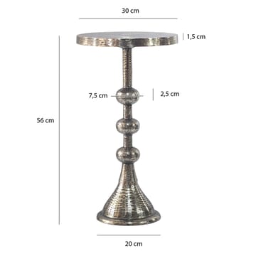 Junora Sidebord 30 cm Industriel stil - sølvfarvet - Møbler - Borde - Aflastningsbord - Konsolbord & sidebord