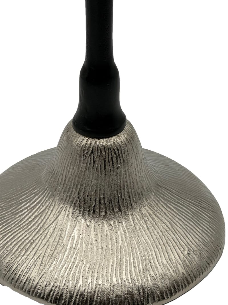 Junova Sidebord 29 cm Industriel stil - Sølv og sort - Møbler - Borde - Aflastningsbord - Lampebord