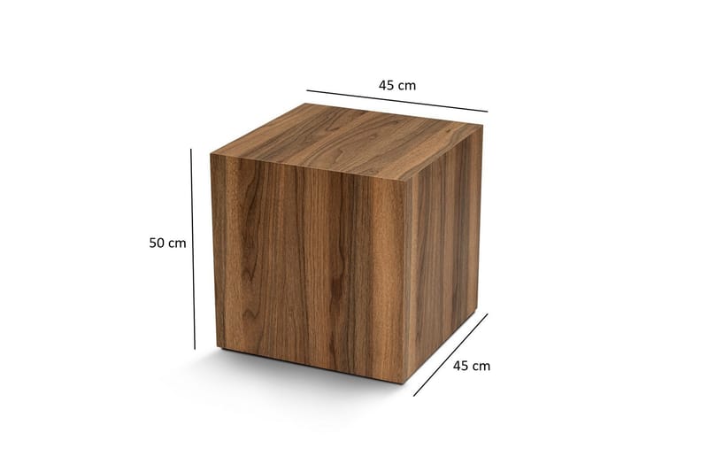 Küp sidebord Elnor sidebord 45 cm Valnöt - Møbler - Borde - Aflastningsbord - Lampebord