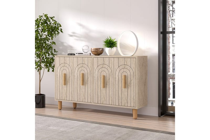 Kambuku Konsolbord 120 cm - Beige - Møbler - Borde - Aflastningsbord - Entrébord