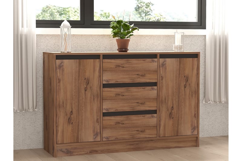 Karal Konsolbord 140 cm - Brun/Antracit - Møbler - Borde - Aflastningsbord - Entrébord