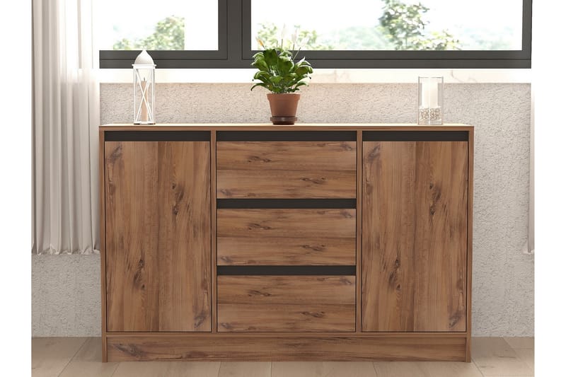 Karal Konsolbord 140 cm - Brun/Antracit - Møbler - Borde - Aflastningsbord - Entrébord