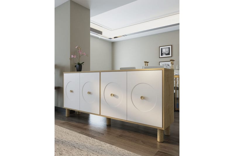 Katsuyoshi Konsolbord 180 cm - Natur/Hvid - Møbler - Borde - Aflastningsbord - Entrébord