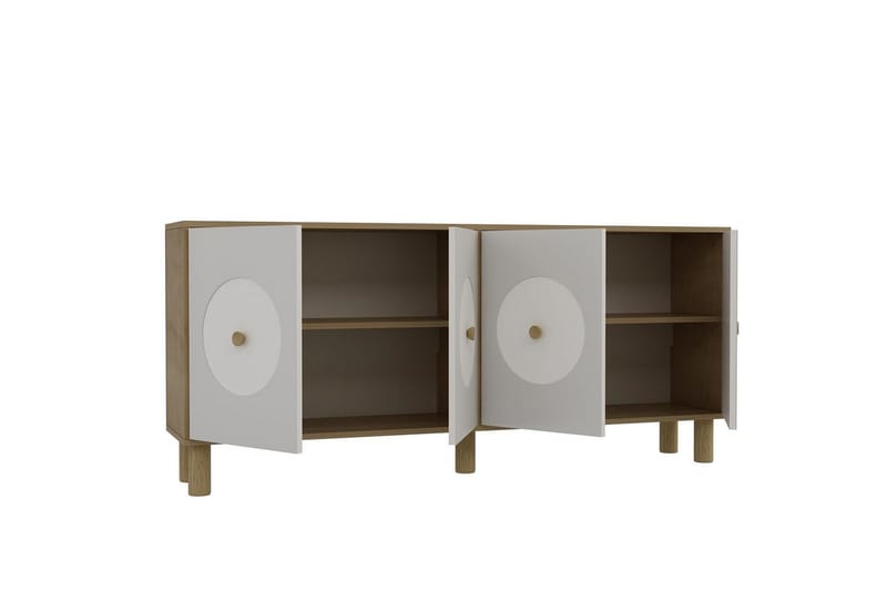 Katsuyoshi Konsolbord 180 cm - Natur/Hvid - Møbler - Borde - Aflastningsbord - Entrébord