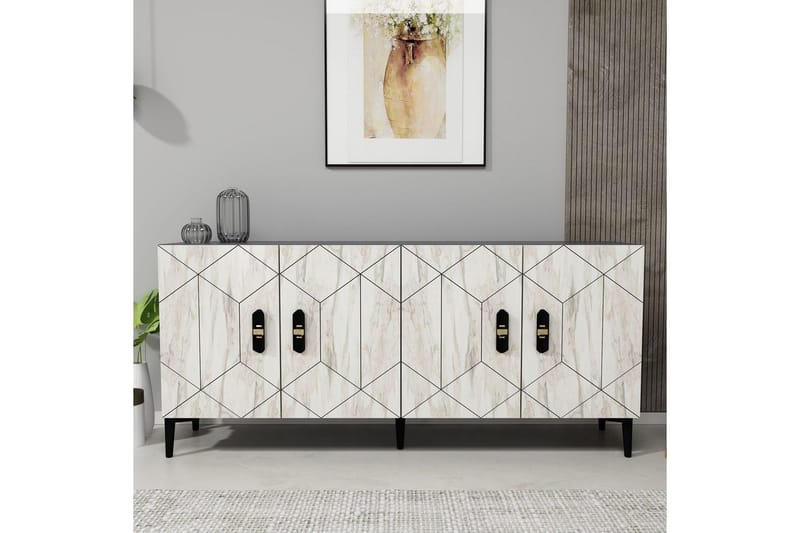 Kaysie Konsolbord 150 cm - Sølv/Antracit - Møbler - Borde - Aflastningsbord - Entrébord