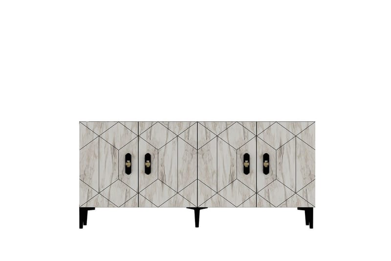 Kaysie Konsolbord 150 cm - Sølv/Antracit - Møbler - Borde - Aflastningsbord - Entrébord