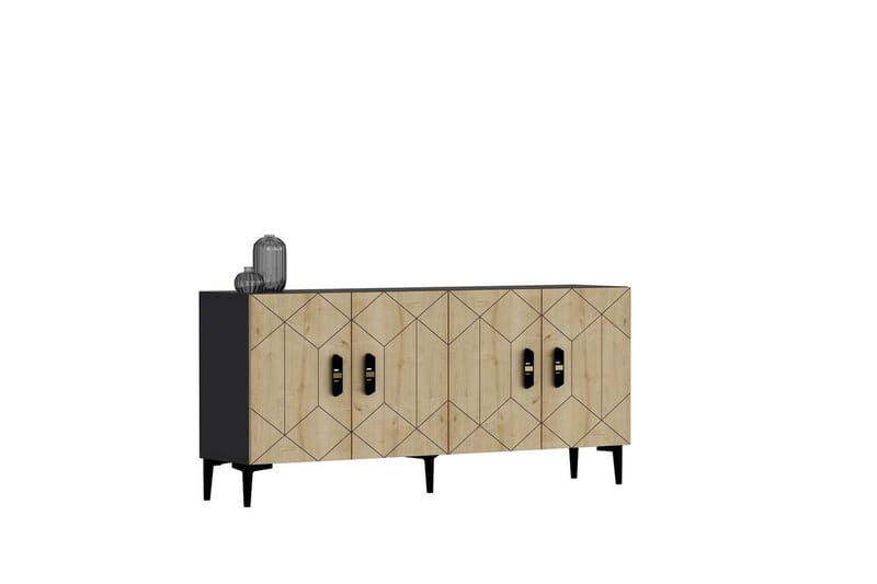 Kaysie Konsolbord 150 cm - Sølv/Antracit - Møbler - Borde - Aflastningsbord - Entrébord
