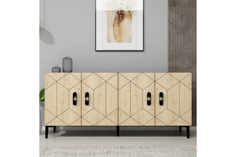 Kaysie Konsolbord 150 cm - Sølv/Antracit - Møbler - Borde - Aflastningsbord - Entrébord