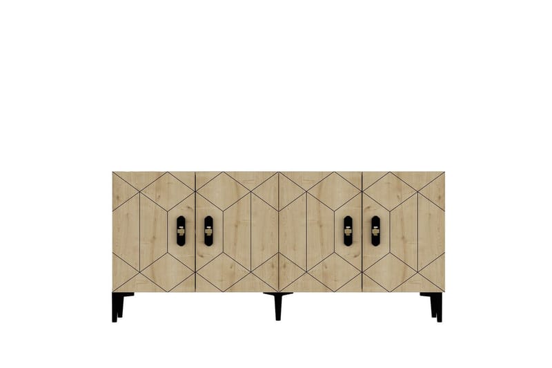 Kaysie Konsolbord 150 cm - Sølv/Antracit - Møbler - Borde - Aflastningsbord - Entrébord