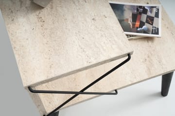 Kaysie Natbord 50 cm - Sort/Marmor - Møbler - Borde - Aflastningsbord - Sengebord