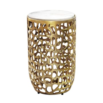Kelilo sidebord 30 cm - hvid og guld - Møbler - Borde - Aflastningsbord - Lampebord