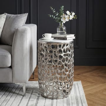 Kelilo sidebord 30 cm - hvid og sølv - Møbler - Borde - Aflastningsbord - Lampebord