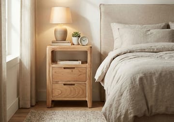 Kelova natbord 40 cm - Varm lysebrun - Møbler - Borde - Aflastningsbord - Sengebord