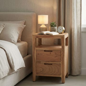 Kelova natbord 40 cm - Varm lysebrun - Møbler - Borde - Aflastningsbord - Sengebord