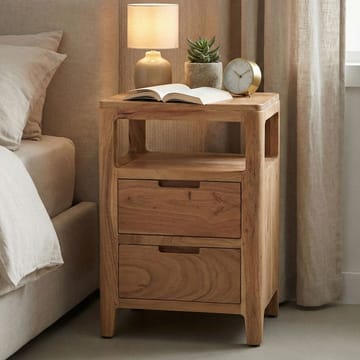Kelova natbord 40 cm - Varm lysebrun - Møbler - Borde - Aflastningsbord - Sengebord