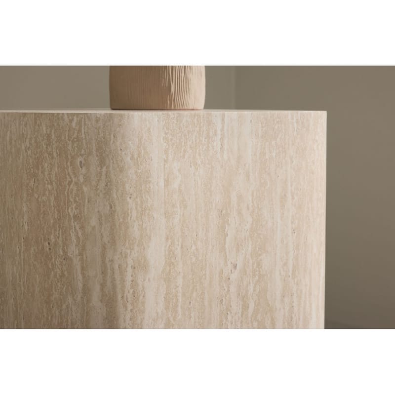 Klirou Sidebord 40 cm - Beige - Møbler - Borde - Aflastningsbord - Lampebord