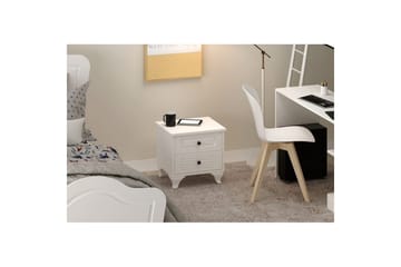 Klyros Natbord 45 cm - Mat Hvid - Møbler - Borde - Aflastningsbord - Sengebord