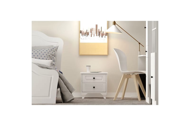 Klyros Natbord 45 cm - Mat Hvid - Møbler - Borde - Aflastningsbord - Sengebord