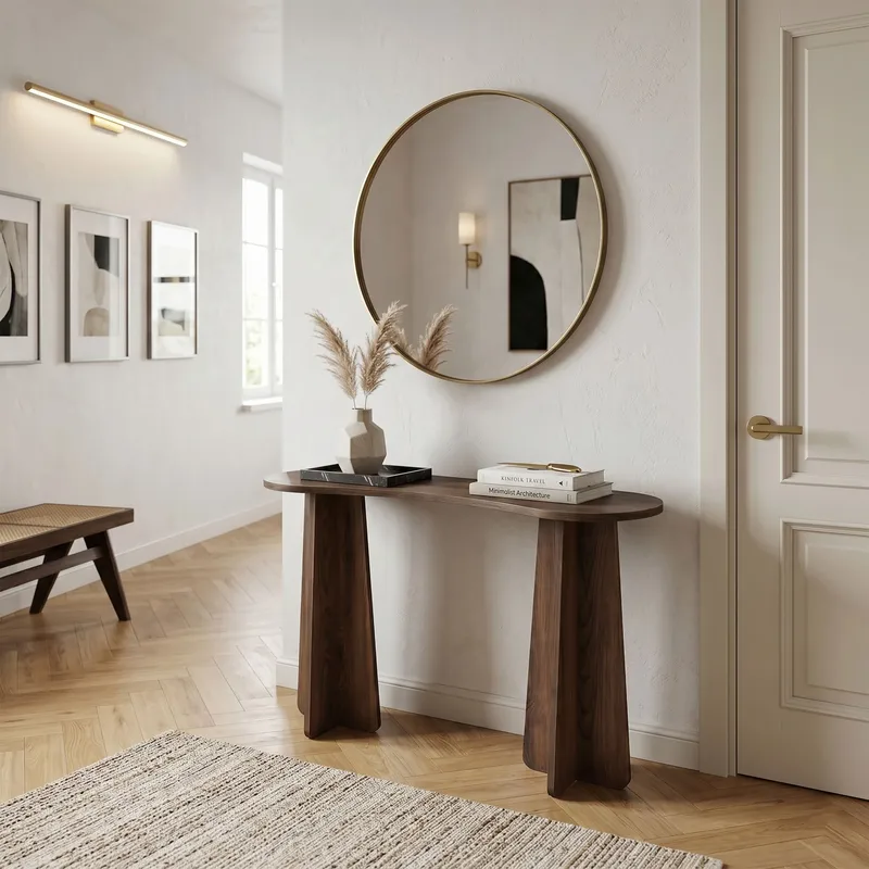Kommode Homitis Zen (120 x 75 x 35 cm) Valnød - Valnød - Møbler - Borde - Aflastningsbord - Lampebord