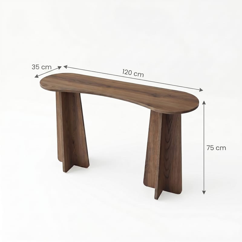 Kommode Homitis Zen (120 x 75 x 35 cm) Valnød - Valnød - Møbler - Borde - Aflastningsbord - Lampebord