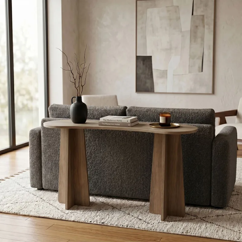 Kommode Homitis Zen (120 x 75 x 35 cm) Valnød - Valnød - Møbler - Borde - Aflastningsbord - Lampebord