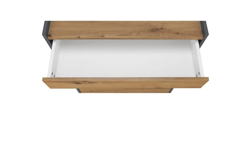 Kommode Kosmo Antracit/Eg, 4 skuffer - Antracit/Eg, 4 skuffer - Møbler - Borde - Aflastningsbord - Entrébord