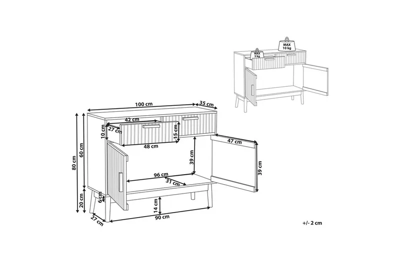 Kommode Lynwood - Opbevaring - Opbevaringsmøbler - Skænke & sideboards