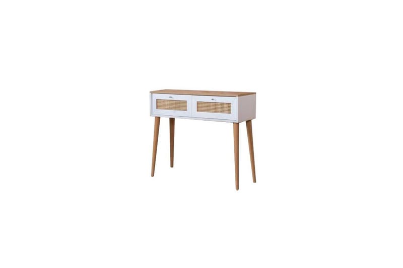 Kommode Terra Hvid / Eg - Hvid/Lysfarvet træ - Møbler - Borde - Aflastningsbord - Lampebord